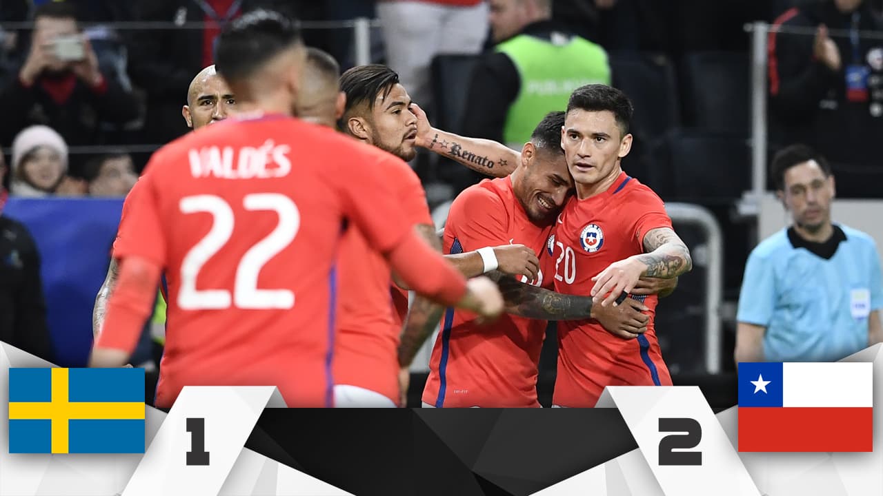 Buen augurio para el Tri, Chile vence a Suecia de visita