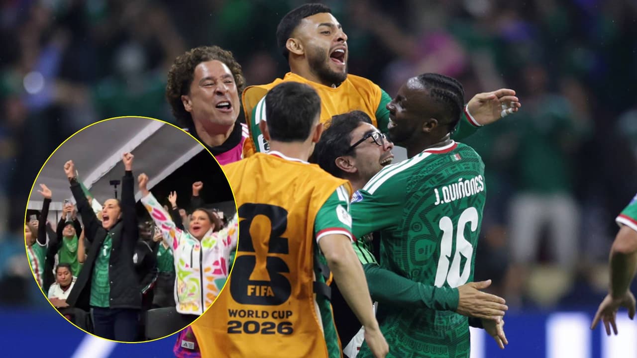 Claudia Sheinbaum celebra los goles de México vs. Ecuador