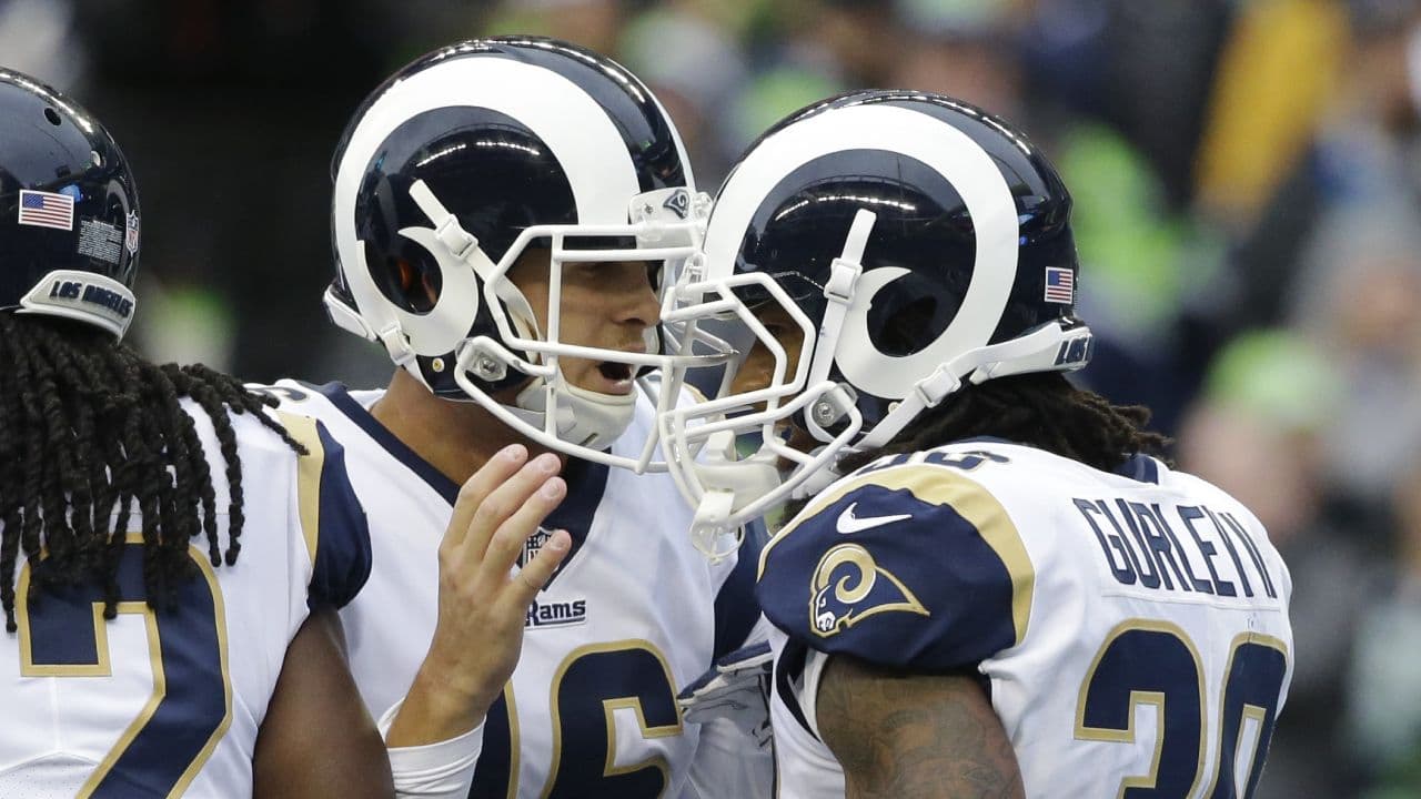Jared Goff y Todd Gurley llevan el peso de la ofensiva de los Rams.