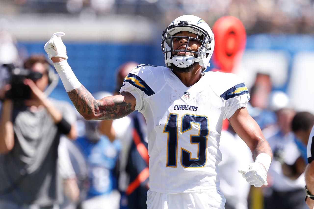 El receptor de los Chargers KEENAN ALLEN tuvo 15 atrapadas (166 yardas), con lo que empató al miembro del Salón de la Fama KELLEN WINSLOW (15 recepciones el 7 de octubre de 1984 en Green Bay) con el máximo total en un solo partido en la historia de la franquicia. (Foto: AP-NFL).