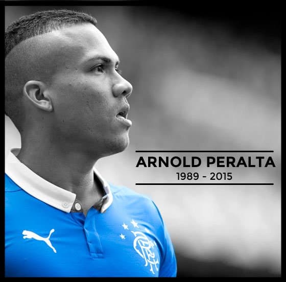 Arnold Peralta en la imagen del Rangers para recordarlos
