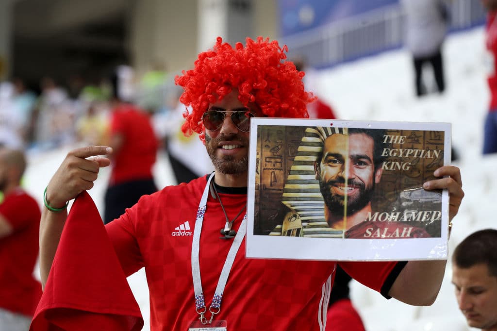 Los seguidores de Egipto y Arabia Saudita disfrutan de su último partido en su tercera presentación en el grupo A del Mundial de Rusia 2018.