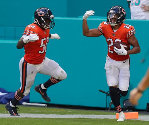 <b>8) Chicago Bears (3-2)</b>. La derrota en OT ante Miami, con su QB suplente, es un recordatorio para este equipo que varios etiquetaban como aspirante al Super Bowl. Antes hay que ganar estos juegos.