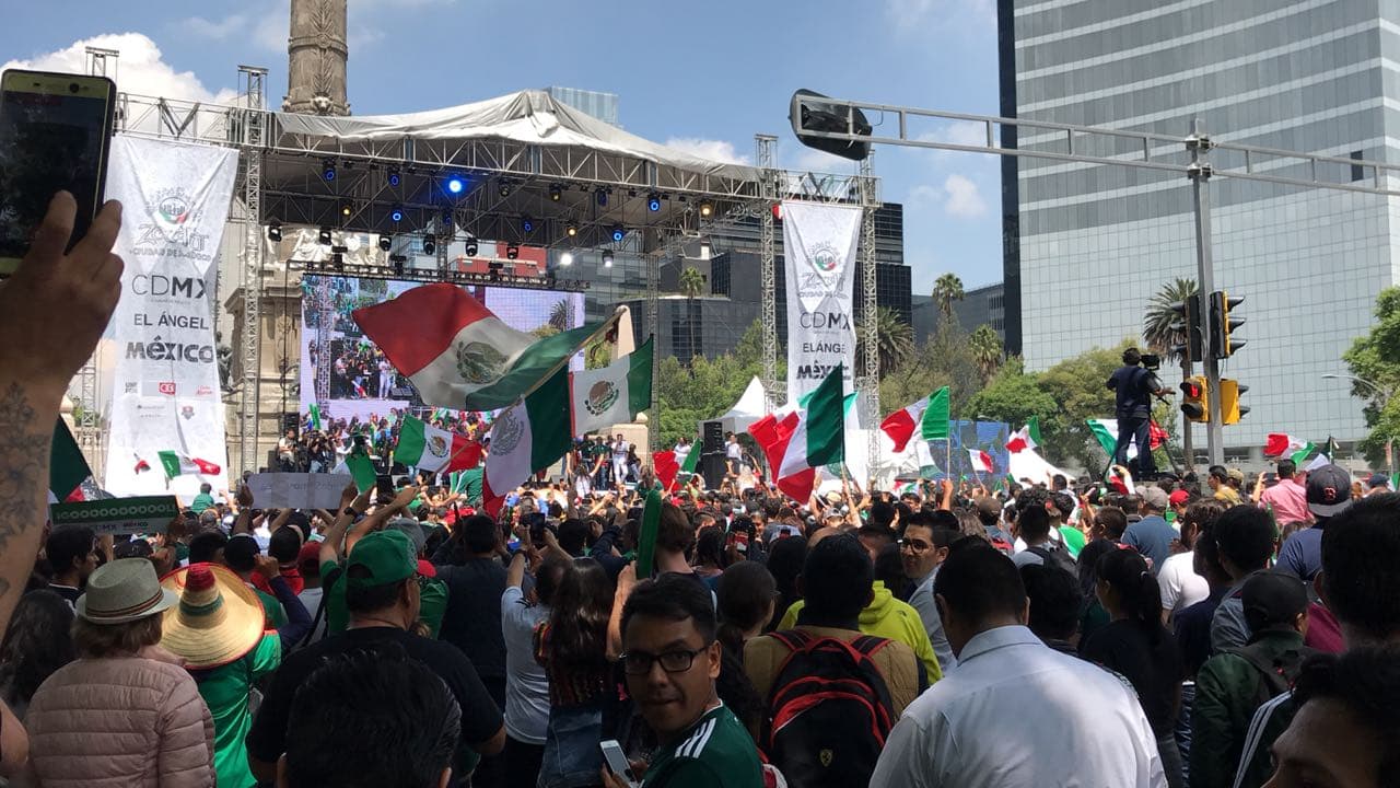 En el transcurso del juego, el apoyo de los presentes fue la constante.