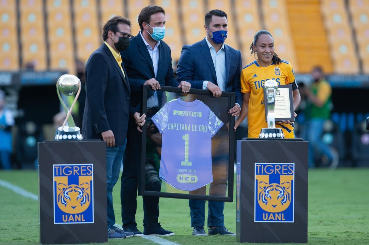 Liliana Mercado fue nombrada por Tigres 'capitana de oro'