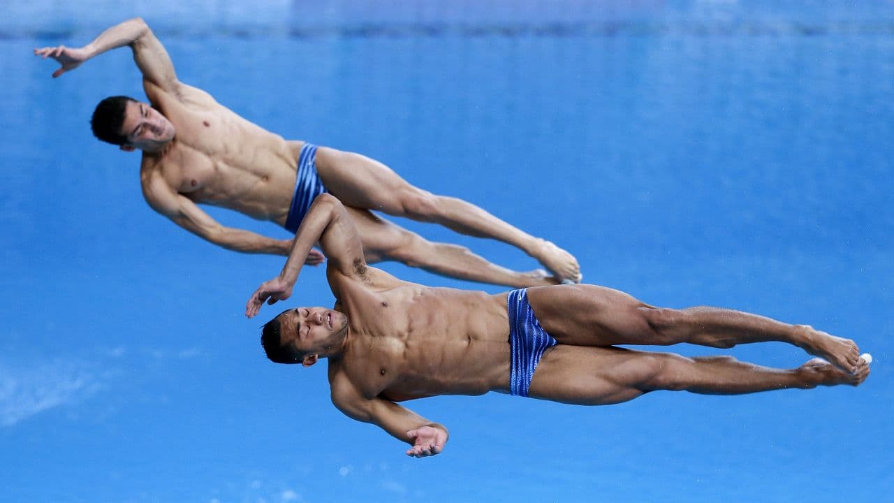 Rommel Pacheco y Jahir Ocampo le dan el oro a México en trampolín 3 m sincronizados