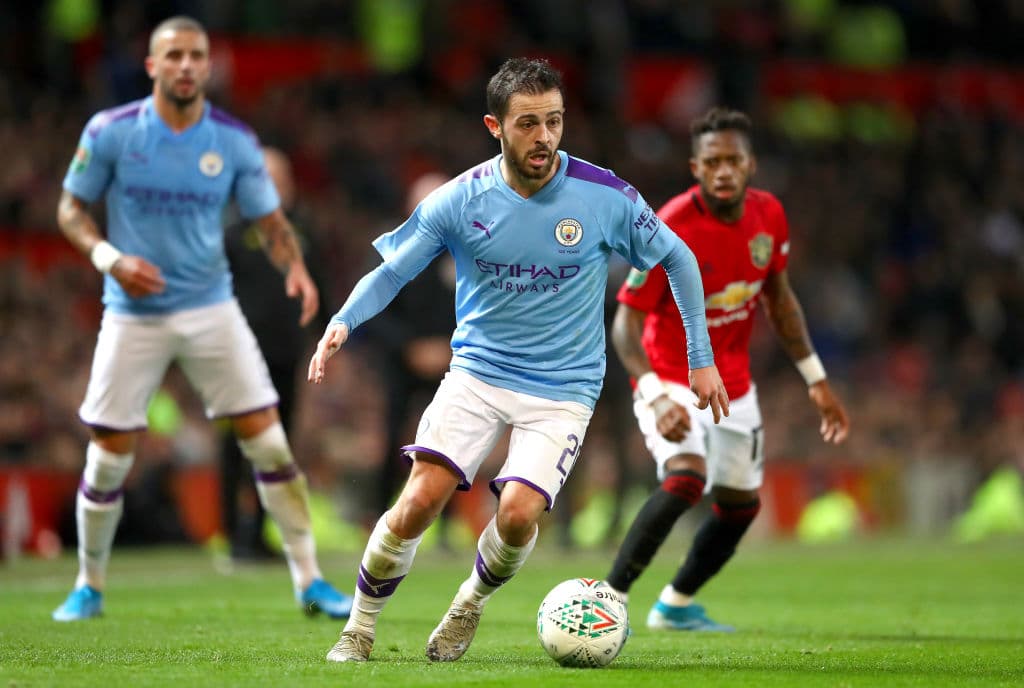 Con goles de Bernardo Silva, Riyad Mahrez y autogol de Andreas Pereira, el Manchester City se impone 1-3 en su visita a Old Trafford.