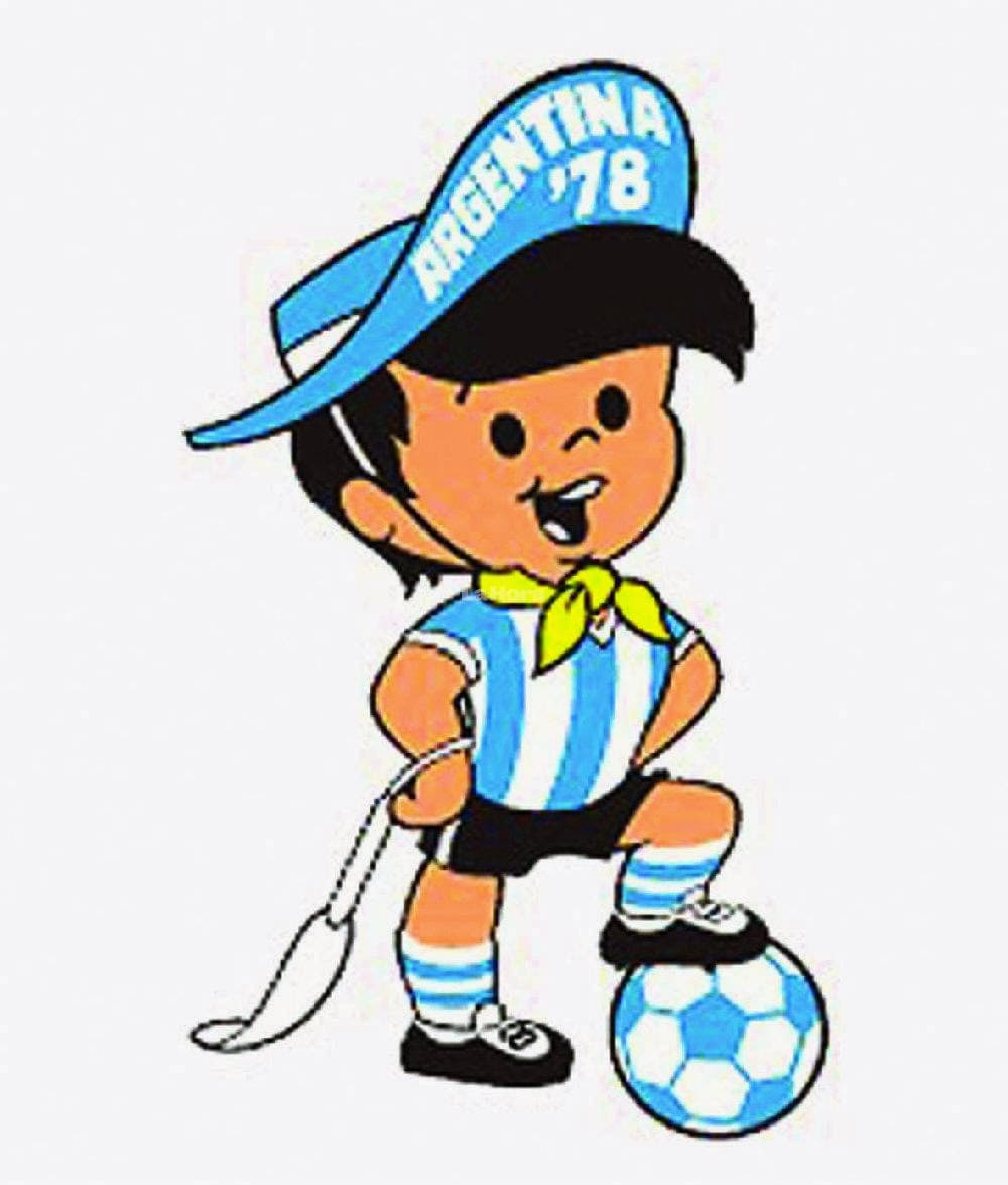 <b>Argentina 1978 - </b>Gauchito Mundialito, un niño argentino con algunos accesorios típicos de la cultura gaucha.