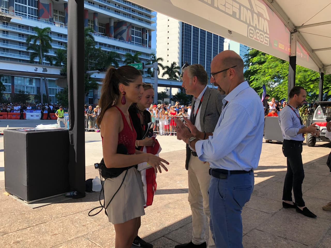 El buen clima hacía de la jornada una ideal para compartir y disfrutar del mundo de la Fórmula 1.