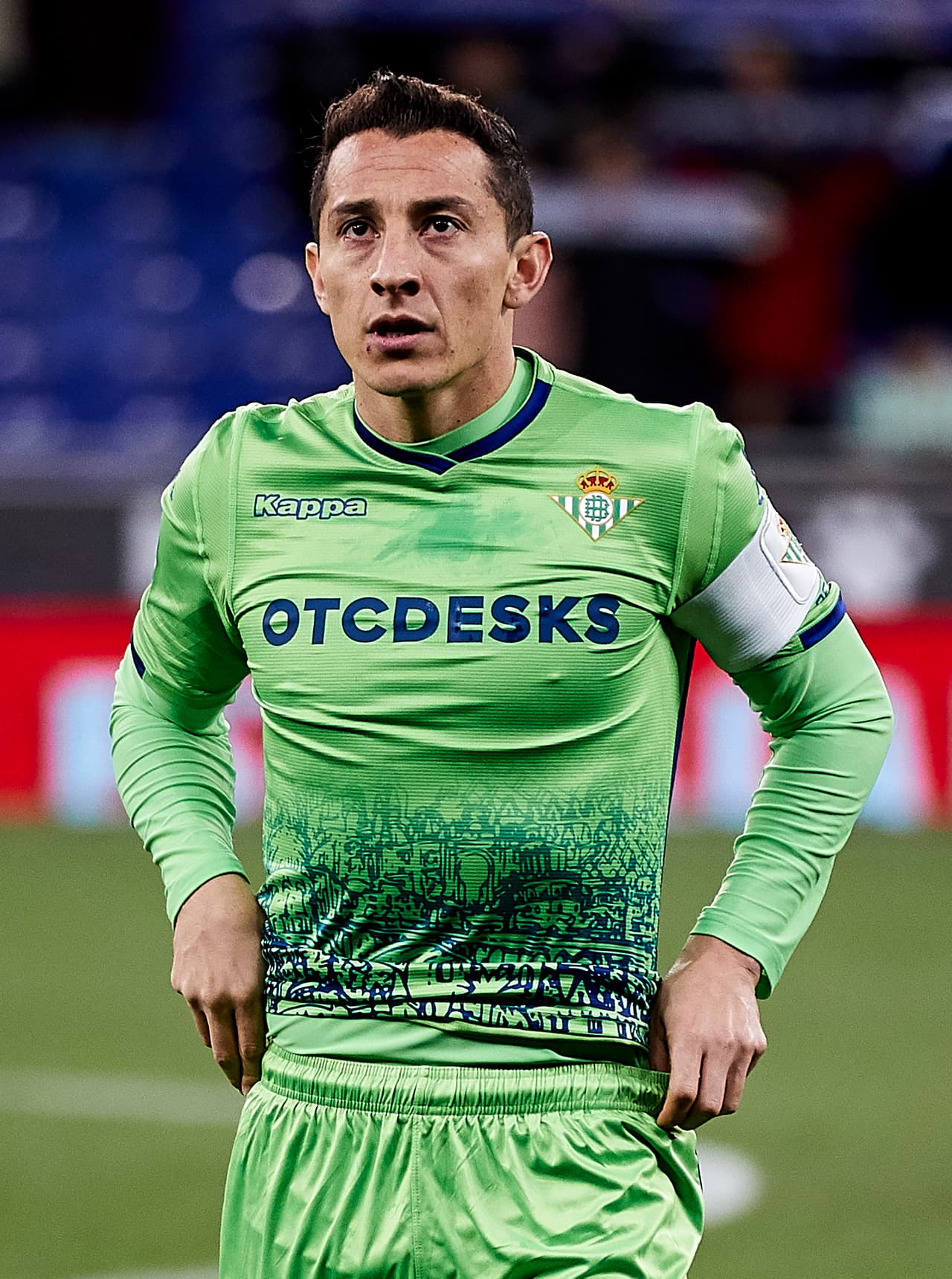 Andrés Guardado: quien entró por Lainez fue el experimentado mediocampista, aunque poco pudo hacer para cambiar la historia del juego en esta jornada de La Liga.