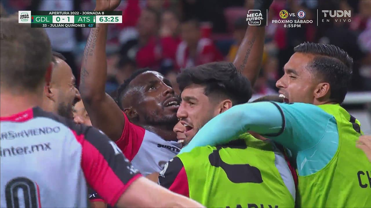 VIDEO: Julián Quiñones anota el 0-1 en el Chivas vs Atlas