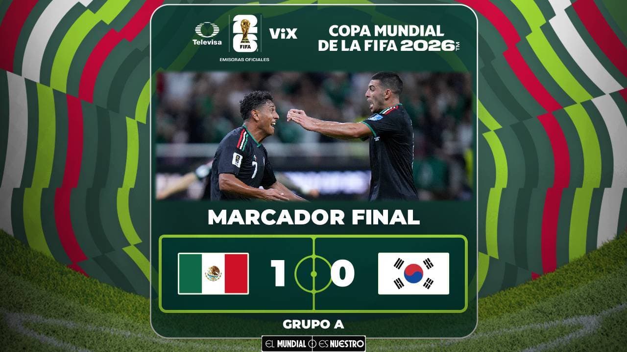 México vs. Corea del Sur: goles, resultado y resumen del partido del Mundial 2026
