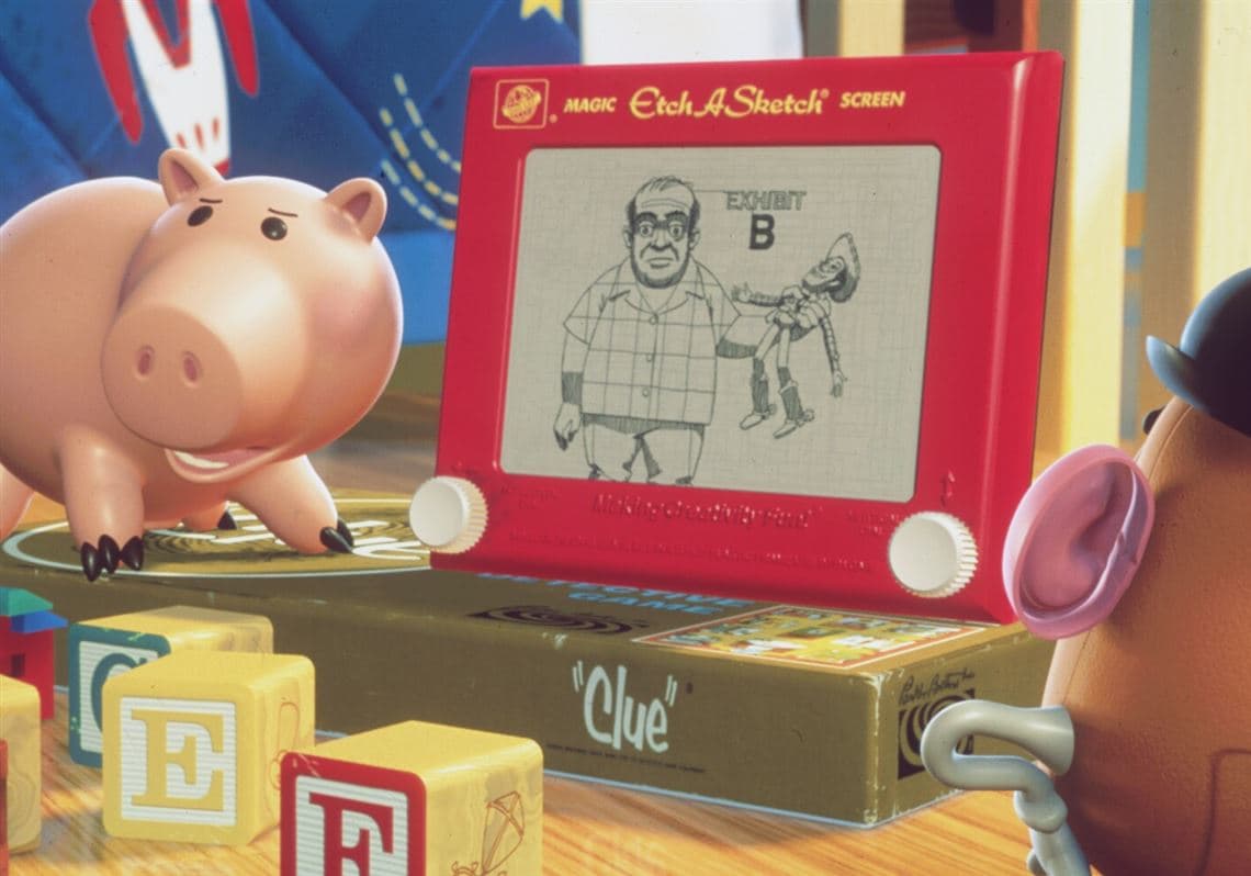 La fábrica que hace las pantallas ‘Etch a Scketch’ se encontraba en bancarrota, pero gracias a la película, la compañía se salvó por aumentar sus ventas.