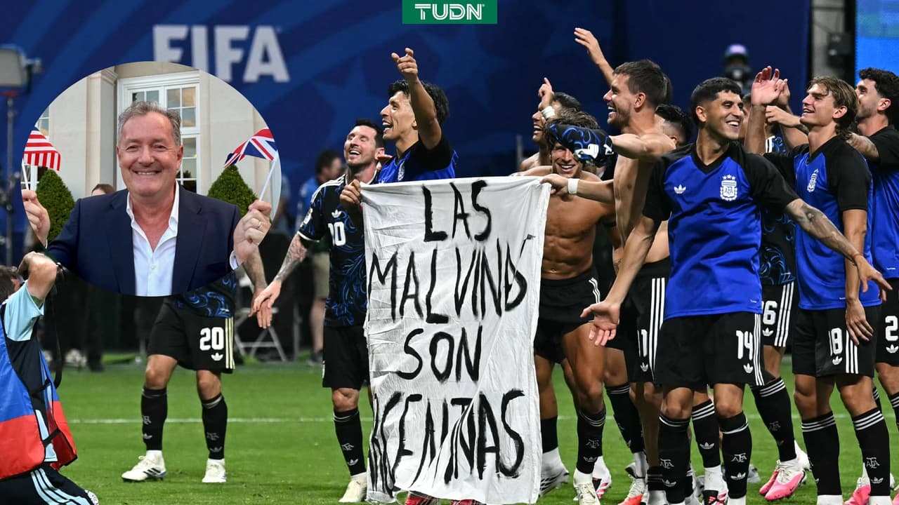 Piers Morgan carga contra Argentina por pancarta de las Malvinas