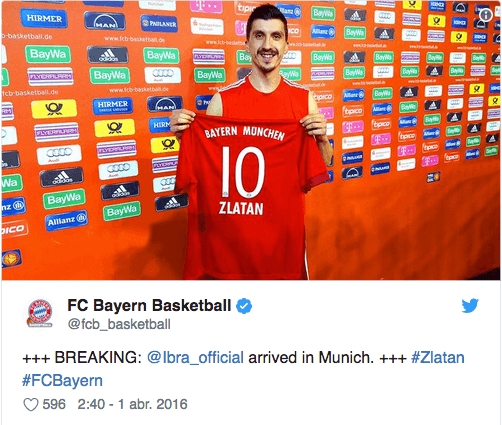 Hasta los clubes han aprovechado para bromear sobre el parecido y fue Bayern Munich que publicó la comparación en sus redes, el Día de los Inocentes.