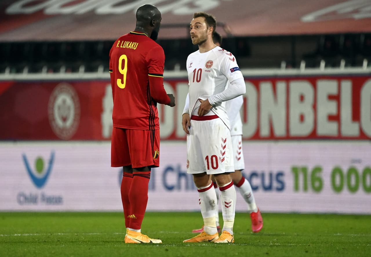 Lukaku revela homenaje para Eriksen en el Dinamarca-Bélgica