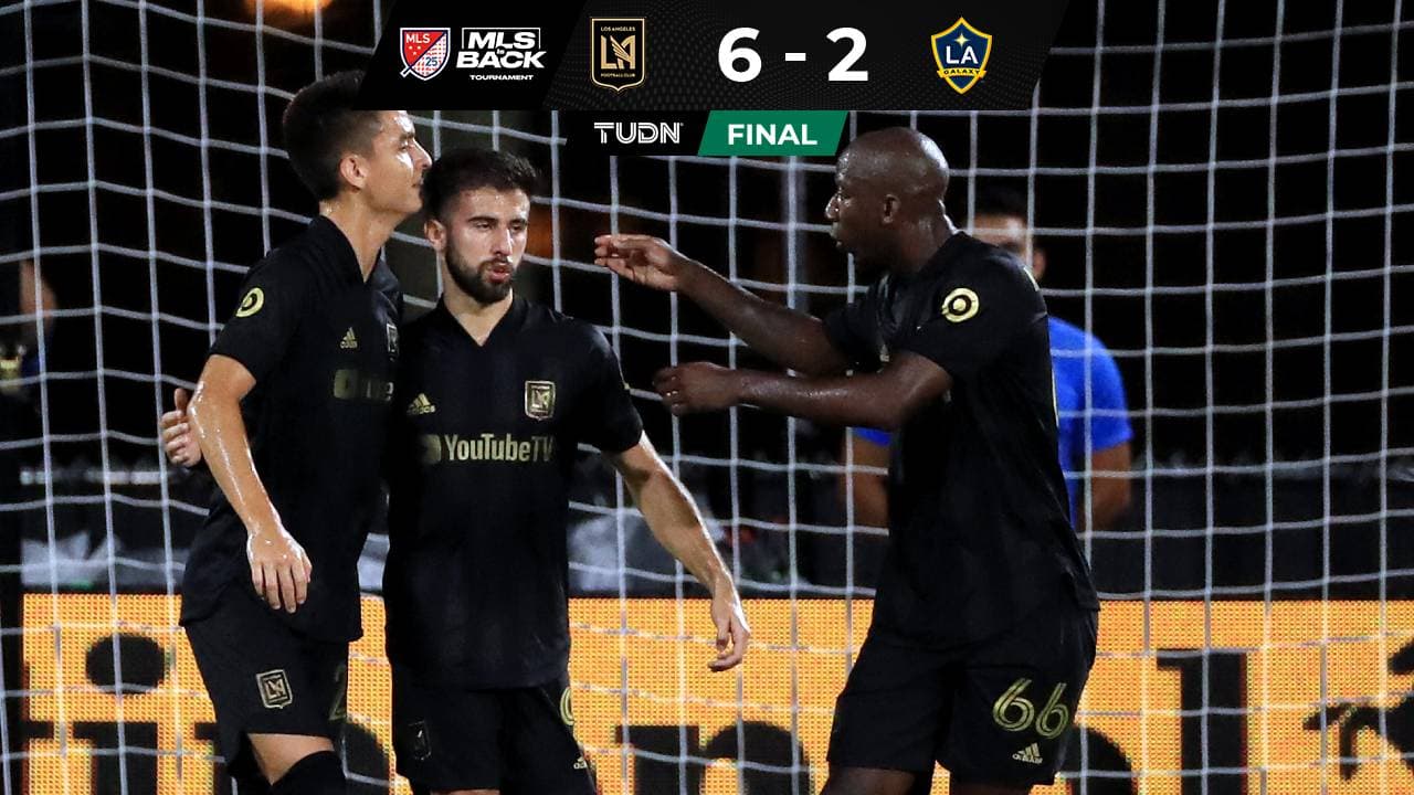 LAFC le mete seis goles a Galaxy, sin Chicharito y Vela