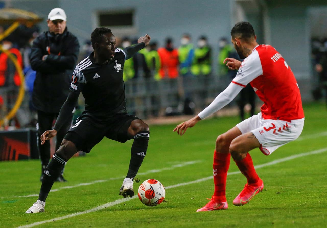 Sebastien Thill y Adama Malouda Traoré le dieron el triunfo al Sheriff sobre Braga 2-0, durante los playoffs de ida en la UEFA Europa League.