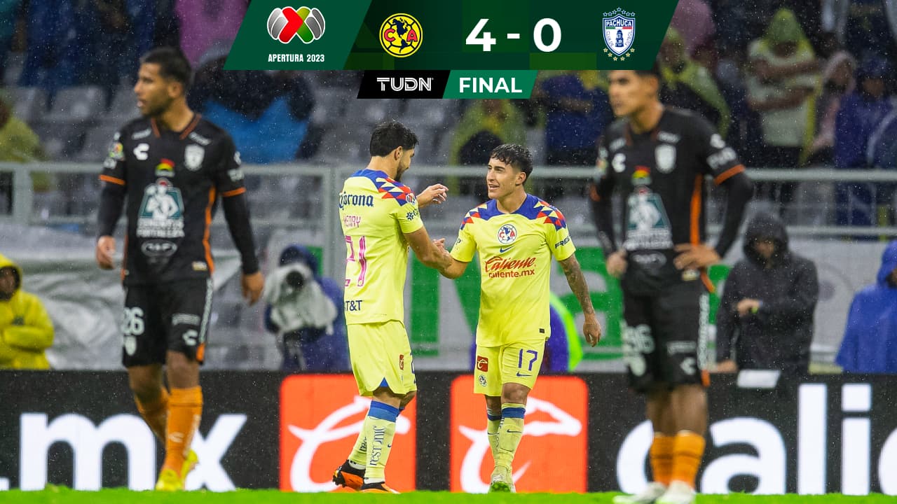 América más líder que nunca tras goleada sobre Pachuca