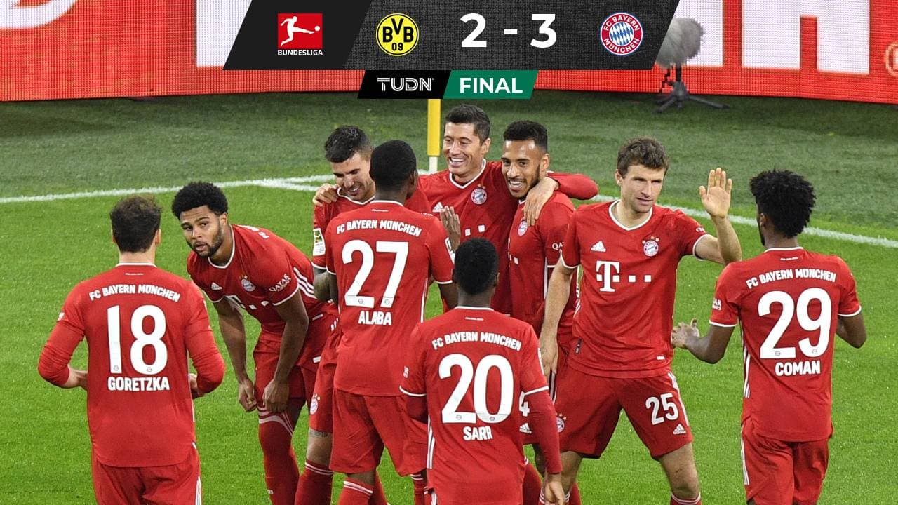 Bayern Münich se quedó con Der Klassiker y venció al Dortmund