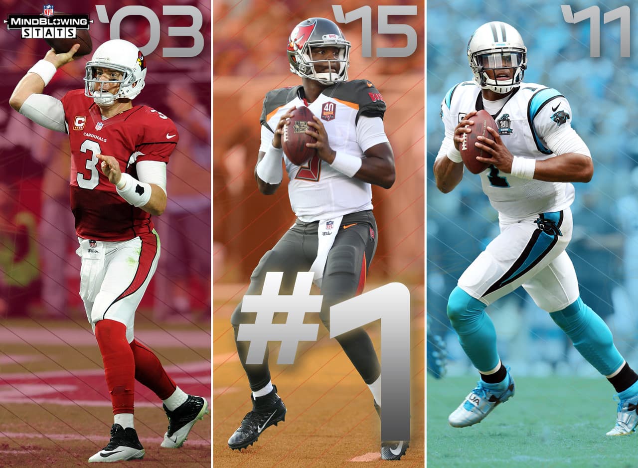 9.- Tres #1 seguidos.- Los Saints enfrentarán a Cam Newton y los Panthers en la semana 3. Newton será el tercer pasador seguido reclutado primero global en un Draft que los Saints enfrenten para iniciar la temporada. Ellos se midieron a Carson Palmer en la semana 1 y a Jameis Winston en la semana 2.