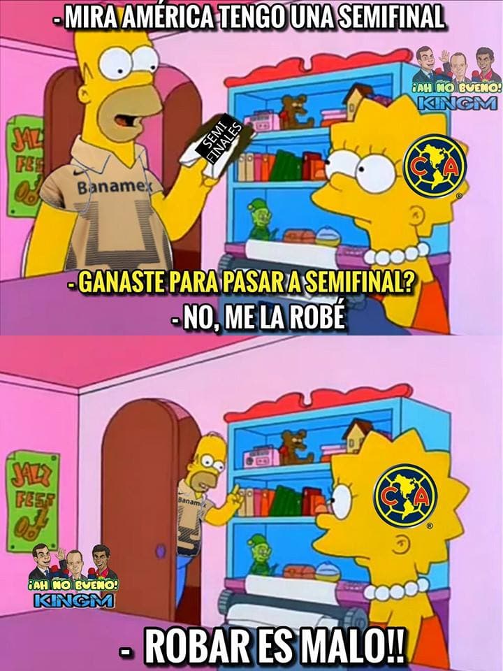 Ahora le tocaron las burlas al América luego de que fuera goleado por Pumas que pone a los Universitarios muy cerca de la final.