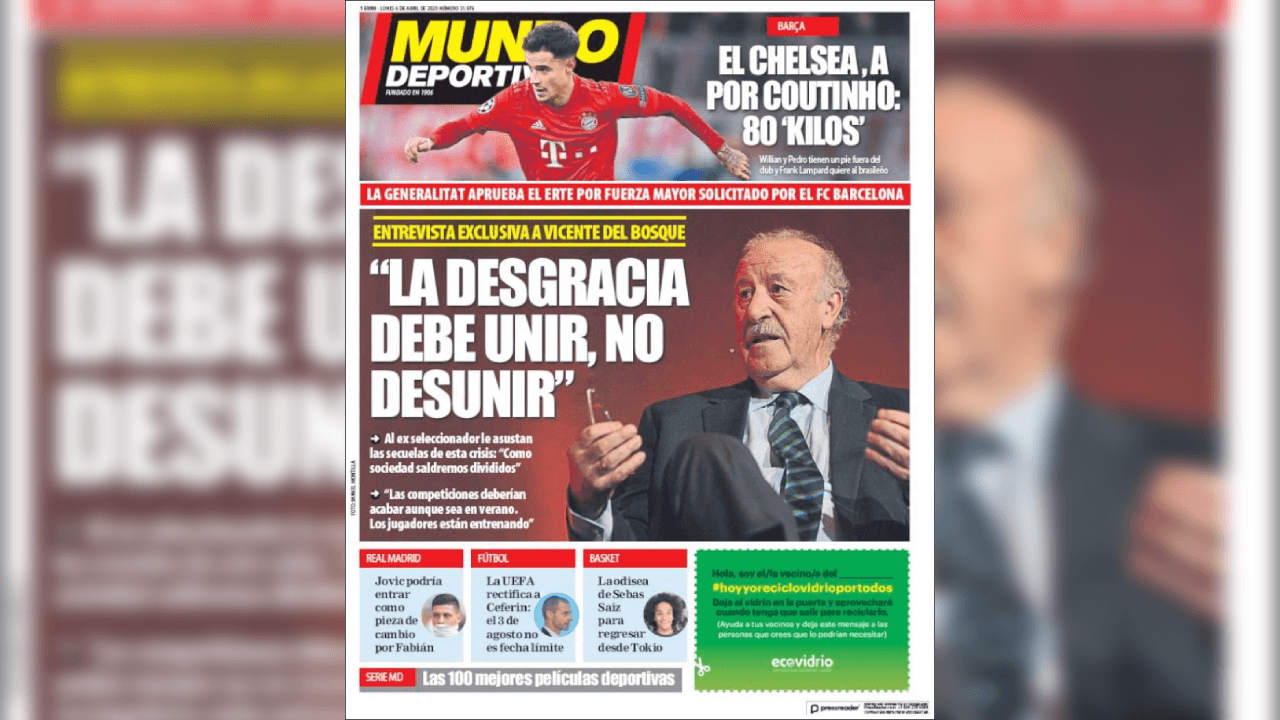 El deporte continúa fuera de actividad y se mantienen las medidas de prevención, pero la prensa escrita ya no centra su atención total en el COVID-19.