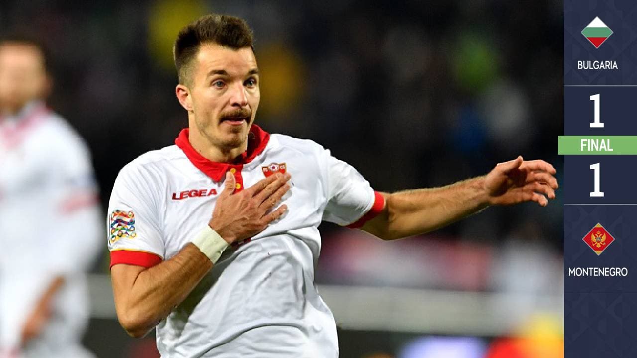 Con un penal inventado, Bulgaria rescató un empate ante Montenegro
