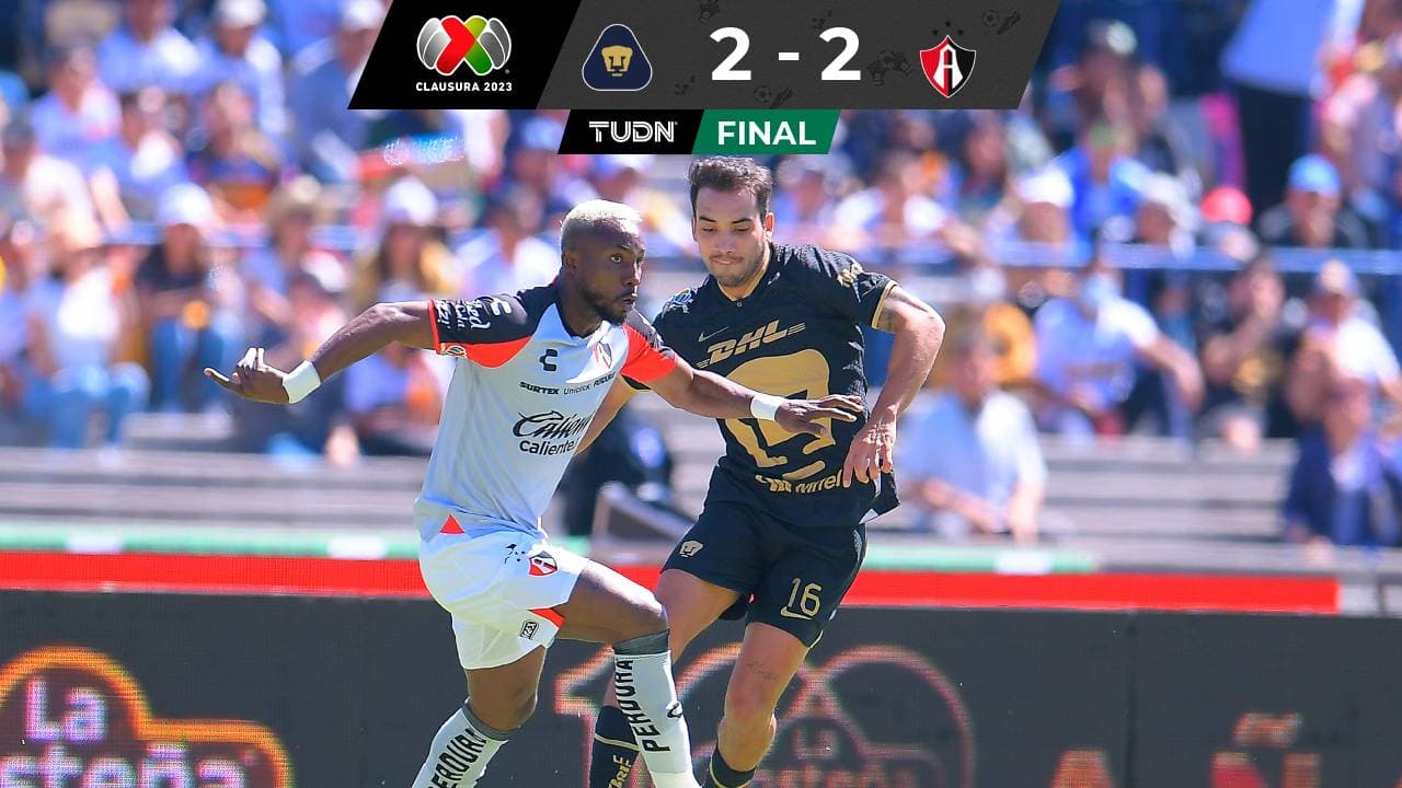 Pumas falla y Atlas rescata empate que salva su invicto