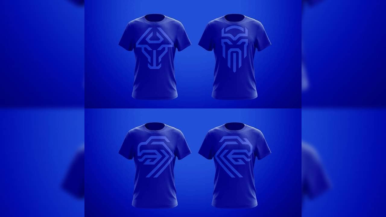 El jersey que vestirá al equipo como local luce en tonos azules con texturas geométricas.