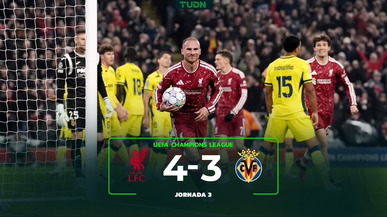 Liverpool vs. Villarreal: Goles, resumen y resultado del partido de Champions League