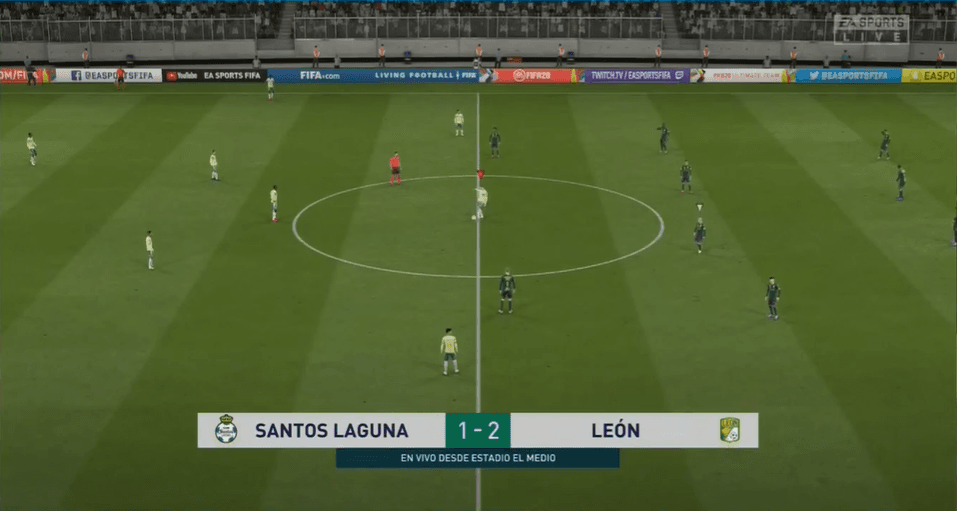 Con doblete de Chapo Montes, gol de Campbell y rematando Iván Rodríguez, el León, a manos de Nico Sosa, se impone como visitante ante Santos controlado por Gerardo Arteaga, con marcador de 4-1.