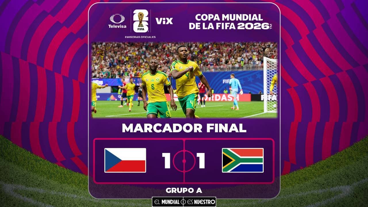 Chequia se juega todo vs. México tras igualar con Sudáfrica