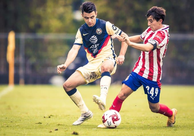 Chivas sub 20 le pegó al América y en la sub 17 empataron