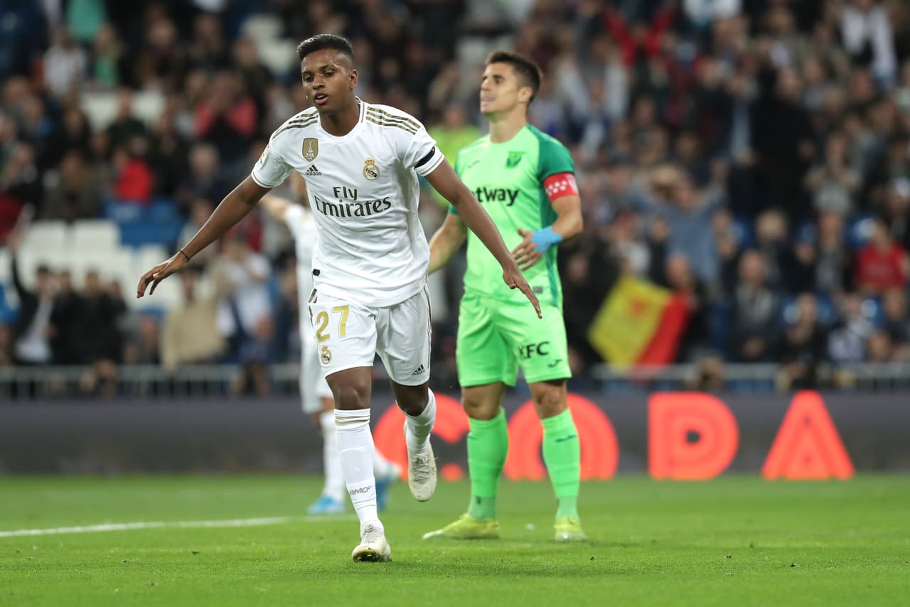 Rodrygo marcó para los merengues.