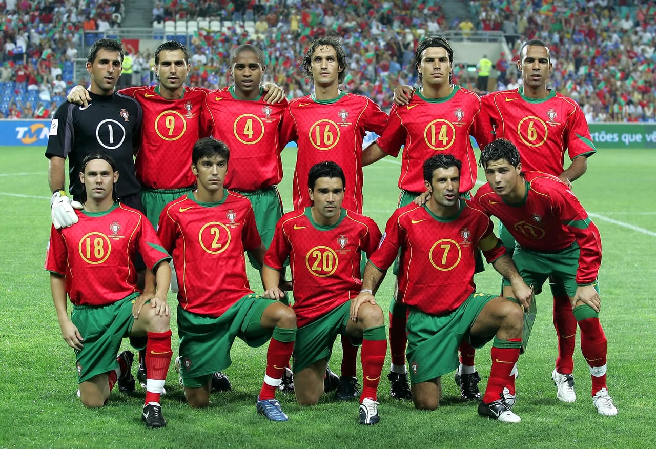 Para 2005 en las Eliminatorias al Mundial de 2006, Cristiano Ronaldo ya tenía un lugar fijo con las grandes figuras de Portugal. Era el futuro de un equipo lleno de estrellas.