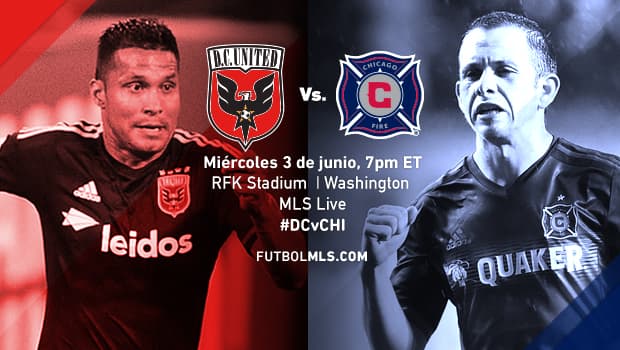 DC United vs Chicago Fire. Dos equipos con una rivalidad de años en la Conferencia del Este se medirán desde las 7pm ET. El United, que cortó su mala racha –tres sin triunfos, no contará con Perry Kitchen ni Taylor Kemp por acumulación de tarjetas; Fire también viene de un triunfo, pero no tendrá a Shaun Malloney, en tareas con la selección de Escocia.