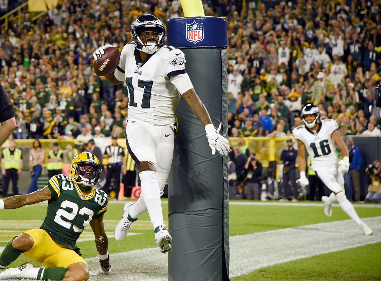 Se acabó la buena racha de los Gren Bay Packers, Philadelphia Eagles ganan 34-27 en un juego accidentado y marcado por las lesiones.