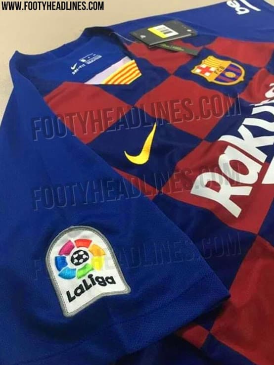 Con un diseño a cuadros, similar al de la playera de la Selección de Croacia, así sería la ropa del Barcelona para la temporada 2019-2020.