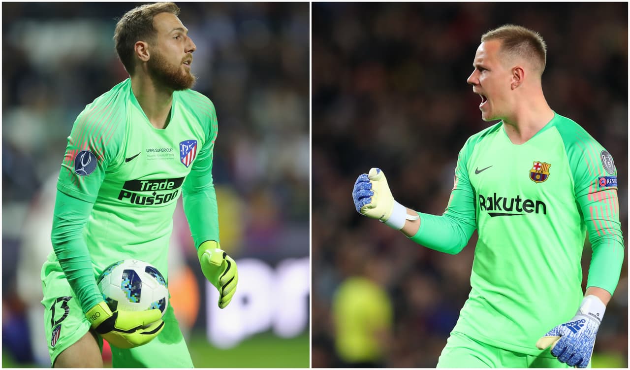 Oblak, titular de los colchoneros, ganó la Supercopa de la UEFA; mientras que Ter Stegen, guardameta del Barcelona, se coronó en la Supercopa de España.
