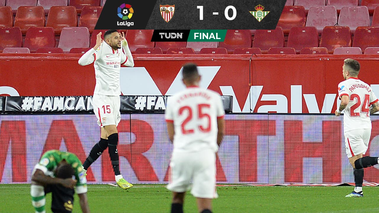 Sevilla gana el derbi sobre Betis con Guardado y sin Lainez