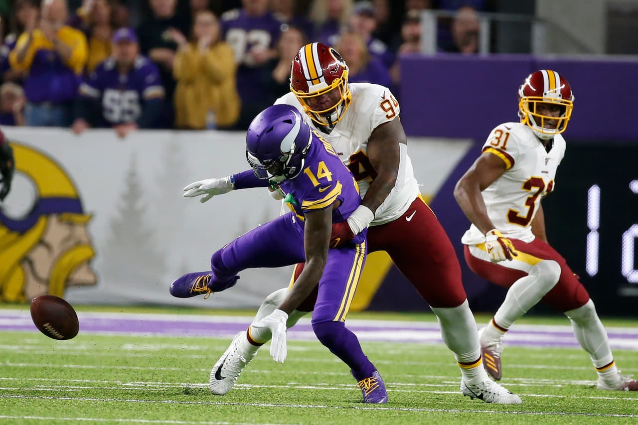 Washington Redskins 9-19 Minnesota Vikings. Adrian Peterson sigue haciendo historia en yardas por tierra.