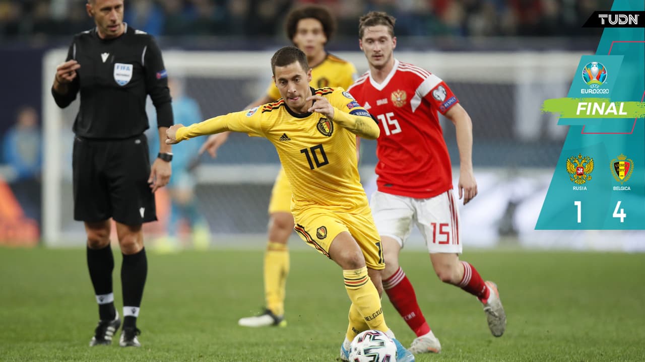 Bélgica golea a Rusia con un Eden Hazard intratable