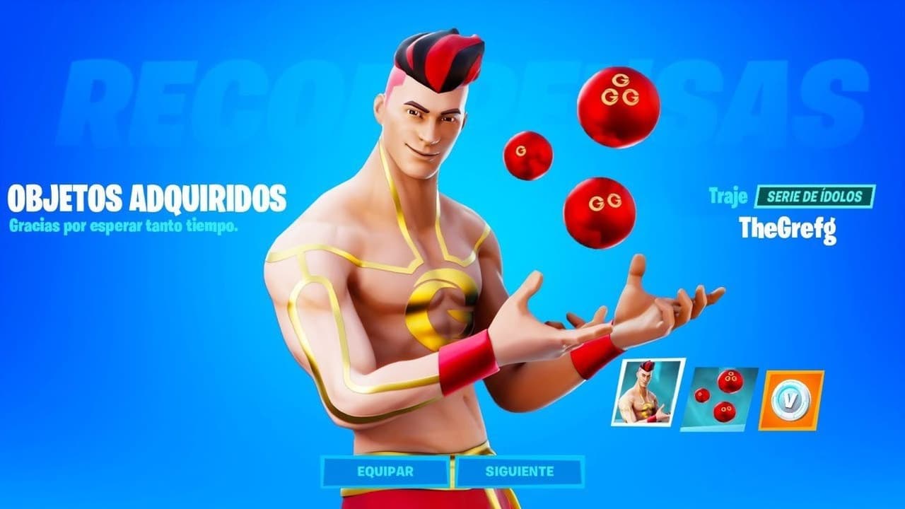 El streamer español se convirtió en la cuarta incorporación a la serie Icons. Su personaje es rojo y amarillo para representar la Bandera de España y la serie Dragon Ball.