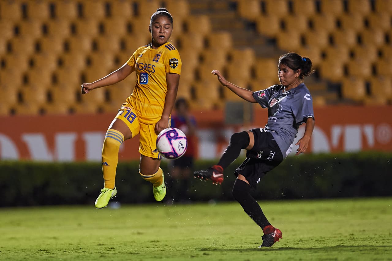 Lizbeth Ovalle, Belén Dde Jesús Cruz, Natalia Gómez Junco y María Fernanda Elizondo hicieron los goles en el triunfo de Tigres.