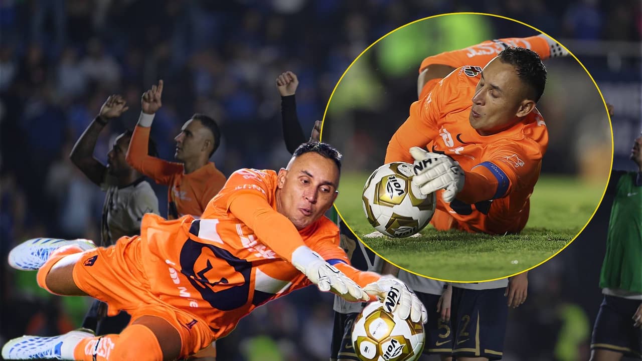 Keylor Navas y las atajadas que salvaron a Pumas ante Cruz Azul