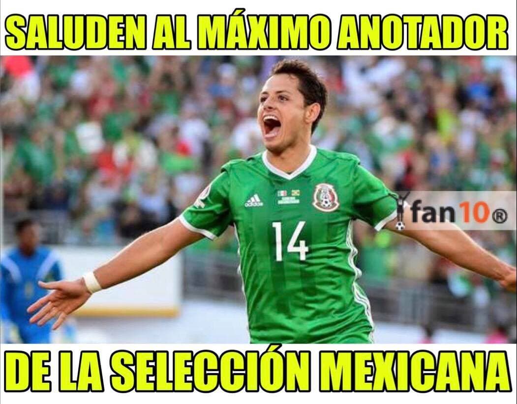 Javier Hernández se convirtió en el goleador del Tri y los memes le apaludiero. Por otro lado el arquero mexicano y el técnico colombiano recibieron muchas burlas.