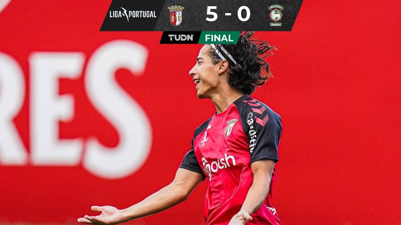 Diego Lainez colabora con una asistencia en triunfo del Braga