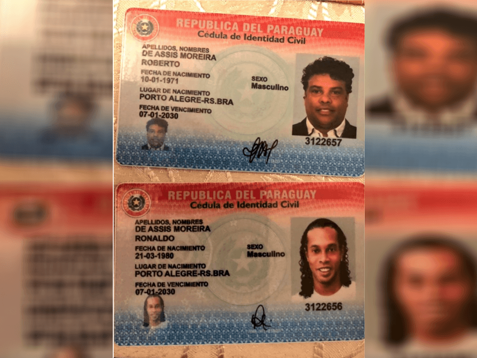 Incluso mostraron una Cédula de Identidad Civil de Paraguay, documento oficial.