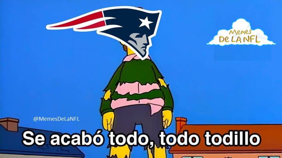 Los Patriots de Tom Brady se volvieron el centro de burla por su pronta eliminación en Playoffs.
